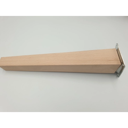 Noga drewniana do mebli noga meblowa skośna surowa 30 cm