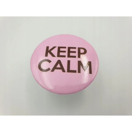 Gałka meblowa młodzieżowa keep calm różowa GAMET GX01