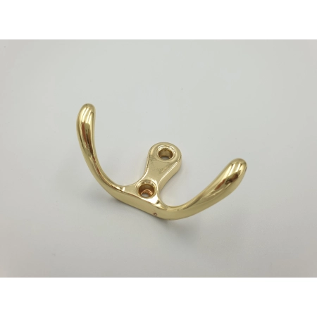Wieszak wiszący złoty podwójny metal Furniled