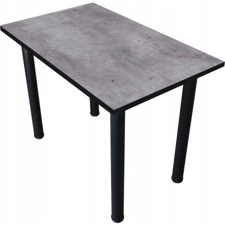 Stoł kuchenny loft do kuchni jadalni 120x60 gruby blat 36mm BETON JASNY
