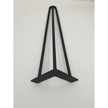 Noga meblowa 406mm CZARNY MAT LOFT - komplet 4 sztuki