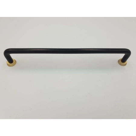 Uchwyt meblowy reling czarny + złoty metalowy US18-192-L31-G33