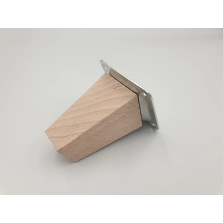 Noga meblowa drewniana skośna H8