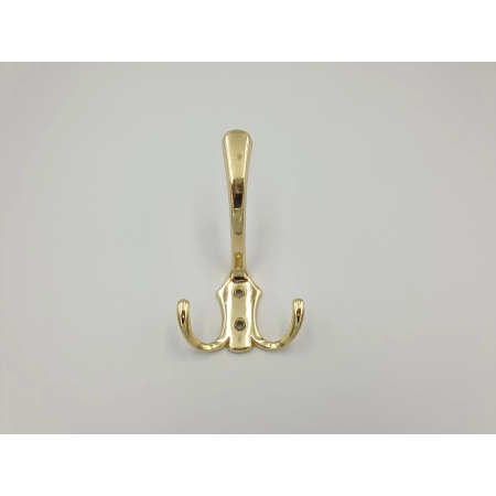 Wieszak wiszący meblowy złoty potrójny metal CH-05 (678)