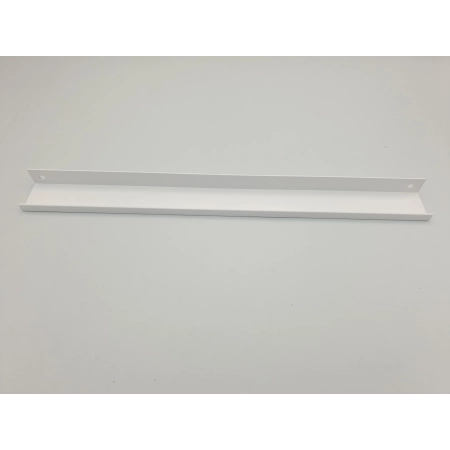UCHWYT MEBLOWY KRAWĘDZIOWY NAKŁADANY PŁASKI UM-496 L-320 BIAŁY (574)