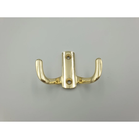 WIESZAK MEBLOWY,HACZYK NA UBRANIA PODWÓJNY ZŁOTY