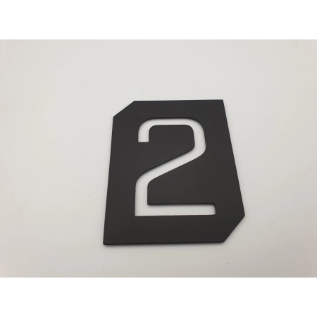 Tabliczka numerek CYFRA 2 samoprzylepna 70mm Gamet