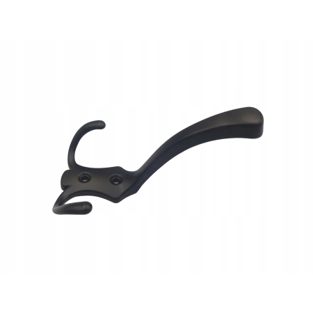 Wieszak wiszący czarny metalowy haczyk H-120mm (699)