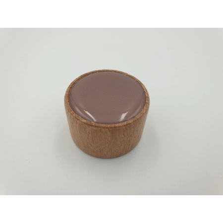 Gałka meblowa drewniana brązowa FSC GAMET GD17 dekor V116