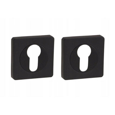 Szyld wkładka do drzwi rozeta czarny loft kwadrat (649)