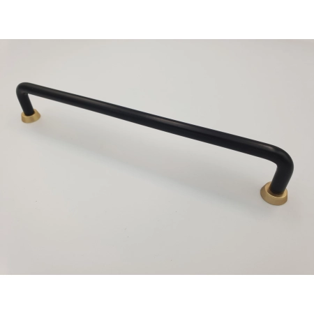 Uchwyt meblowy reling czarny + złoty metalowy US18-192-L31-G33