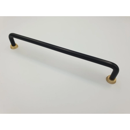 Uchwyt meblowy reling czarny + złoty metalowy US18-192-L31-G33