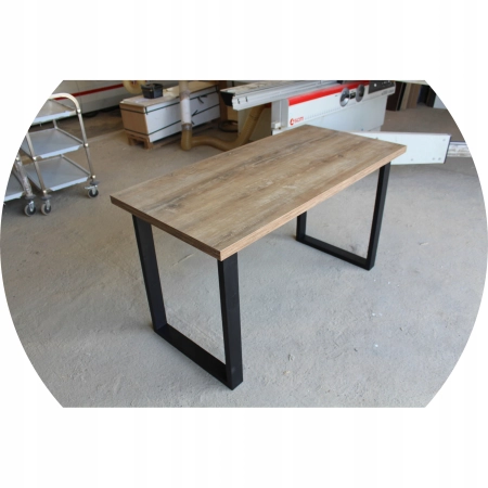 STÓŁ LOFT LOFTOWY DO KUCHNI KUCHENNY JADALNI SALONU 135x65 SZARY JASNY 171