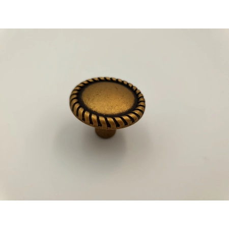 Gałka meblowa patyna na mosiądzu GAMET GR33 retro