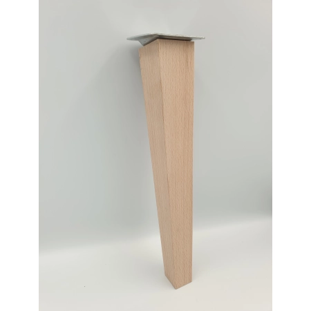 Noga drewniana do mebli noga meblowa skośna surowa 30 cm