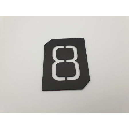 Tabliczka numerek CYFRA 8 samoprzylepna 70mm Gamet