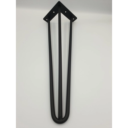 Noga meblowa 406mm CZARNY MAT LOFT - komplet 4 sztuki