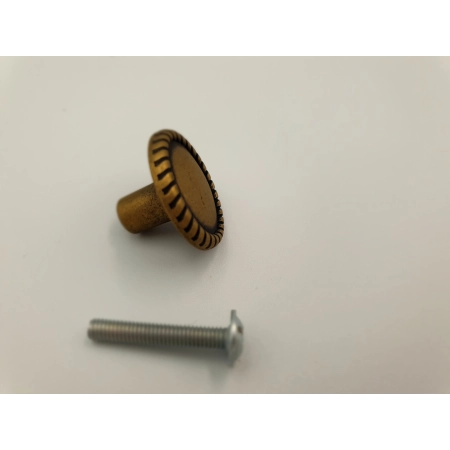 Gałka meblowa patyna na mosiądzu GAMET GR33 retro