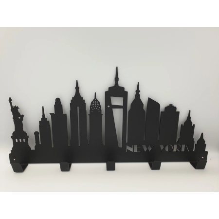 Wieszak wiszący metal miasto Nowy Jork GAMET czarny