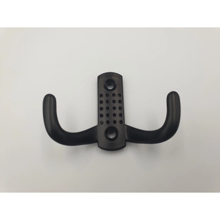 WIESZAK MEBLOWY,HACZYK NA UBRANIA PODWÓJNY CZARNY