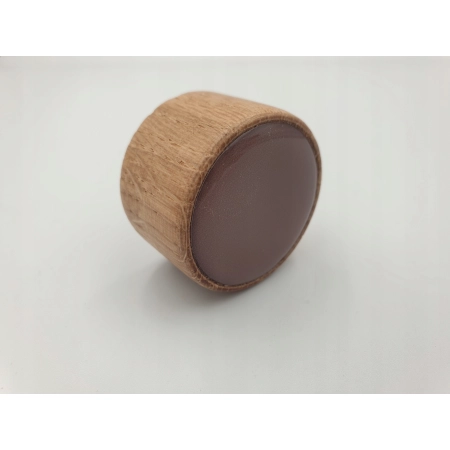 Gałka meblowa drewniana brązowa FSC GAMET GD17 dekor V116