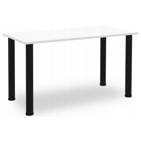 BIAŁE BIURKO KOMPUTEROWE GAMINGOWE DLA GRACZA STABILNE DUŻE METALOWE NOGI