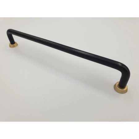 Uchwyt meblowy reling czarny + złoty metalowy US18-192-L31-G33