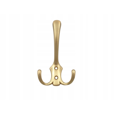 Wieszak wiszący haczyk meblowy złoty mat metal CH-05