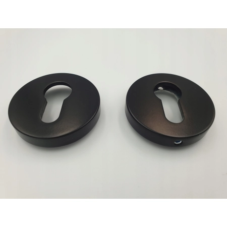 Klamka wewnętrzna Gamet Szyld z otworem na wkładkę czarny