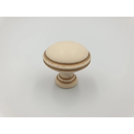 Gałka meblowa GAMET GR49 kremowy złote przetarcia retro