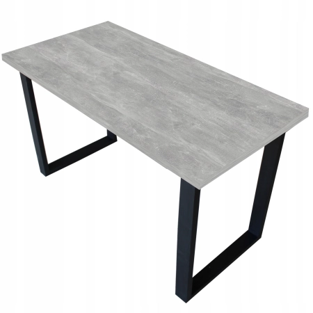 STÓŁ LOFT DO KUCHNI JADALNI SALONU 4/6 OSÓB 135x65 BETON JASNY DUŻY MASYWNY