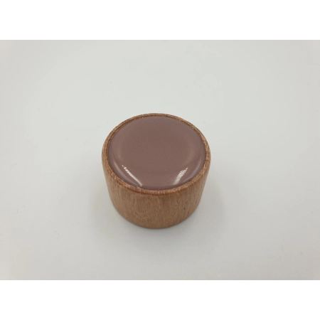 Gałka meblowa drewniana brązowa FSC GAMET GD17 dekor V116