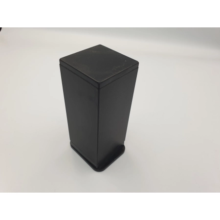 Noga meblowa kwadratowa regulowana czarna H-10 cm (485)