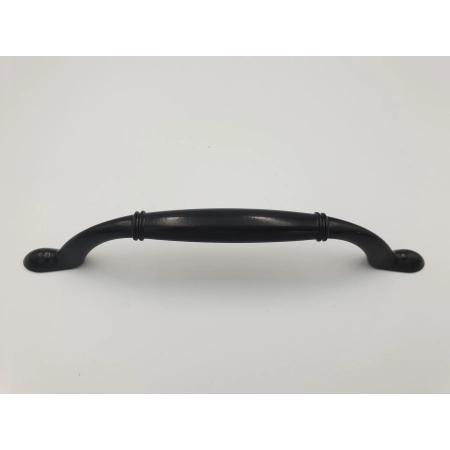 Uchwyt meblowy czarny matowe 128 mm, łapka, stylizowany, retro (539)