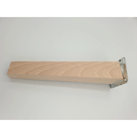 Noga meblowa skośna drewniana trapezowa surowa 20 cm