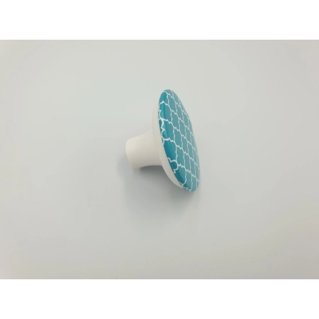 Gałka meblowa marokańska koniczyna Gamet GX01-P44-V73-SU niebieska 4,9x3 cm