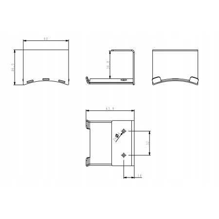Uchwyt na słuchawki czarny Gamet AD80