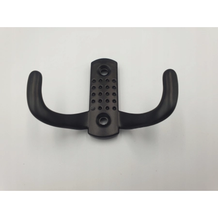 WIESZAK MEBLOWY,HACZYK NA UBRANIA PODWÓJNY CZARNY