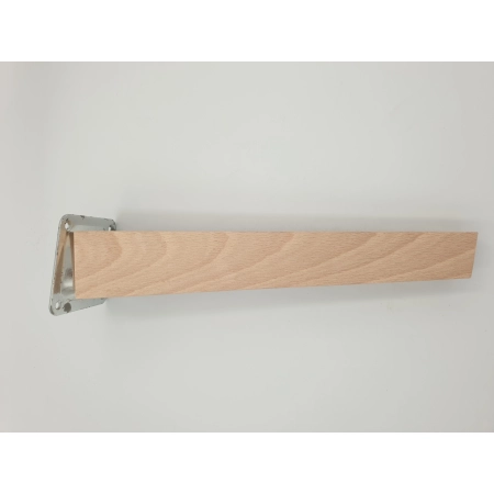 Nóżka skośna do mebli trapez buk 25 cm z blachą