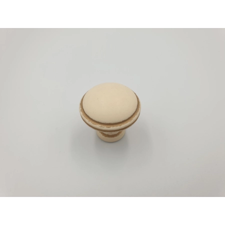 Gałka meblowa GAMET GR49 kremowy złote przetarcia retro