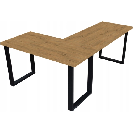 BIURKO NAROŻNE LOFT KOMPUTEROWE PRAWE DUŻE 200 x 135 BLAT 36mm LANCELOT