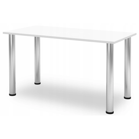 BIURKO GAMINGOWE DLA GRACZY KOMPUTEROWE DUŻE STABILNE BIAŁE DO NAUKI PRACY