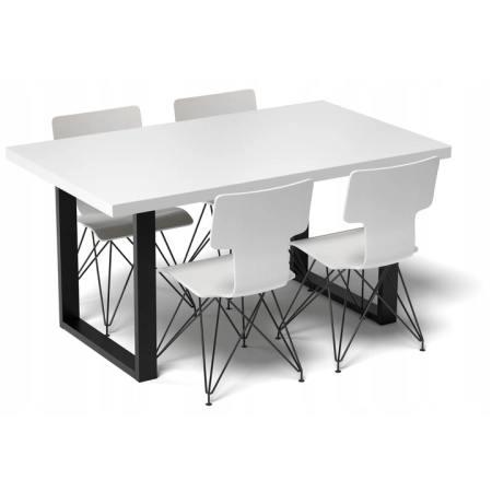 Stół loftowy do kuchni jadalni kuchenny BIAŁY