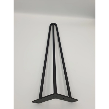 Noga meblowa 406mm CZARNY MAT LOFT - komplet 4 sztuki