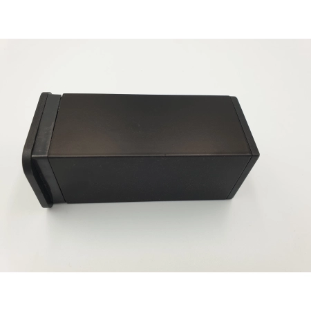 Noga meblowa kwadratowa regulowana czarna H-10 cm (485)