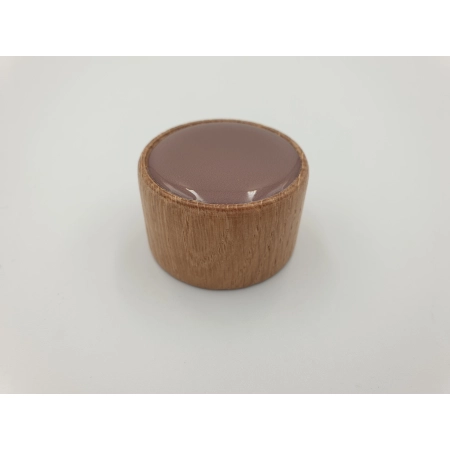 Gałka meblowa drewniana brązowa FSC GAMET GD17 dekor V116