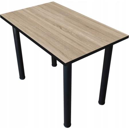 Stoł kuchenny loft do kuchni jadalni 100x50 gruby blat 36mm SONOMA JASNY