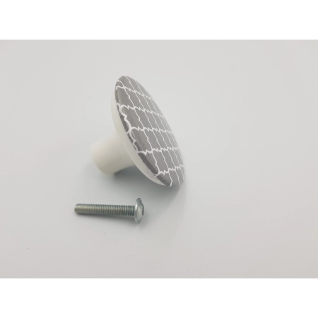 Gałka meblowa GX01 marokańska koniczyna szara Gamet