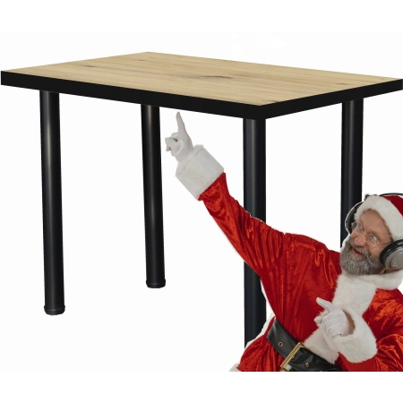 Stoł kuchenny loft do kuchni jadalni 100x60 gruby blat 36mm DĄB ARTISAN