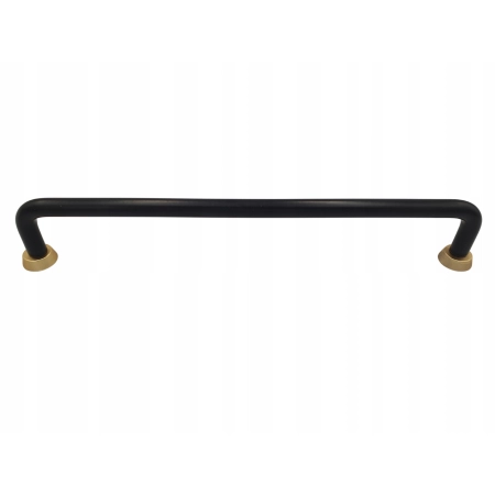 Uchwyt meblowy reling czarny + złoty metalowy US18-192-L31-G33